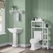 Alaterre Furniture Dover Over Toilet Organizer with Side Shelving, Bathroom Shelf with 2 Towel Rods ANDO704WH - alternate 10